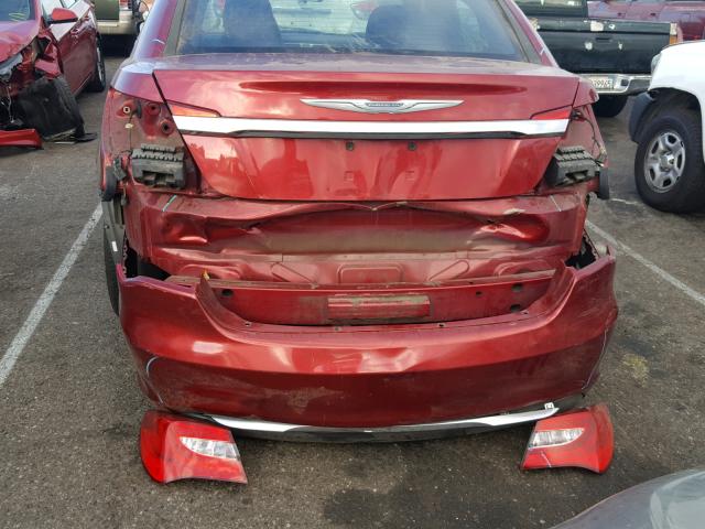 1C3CCBAB5DN761703 - 2013 CHRYSLER 200 LX RED photo 9