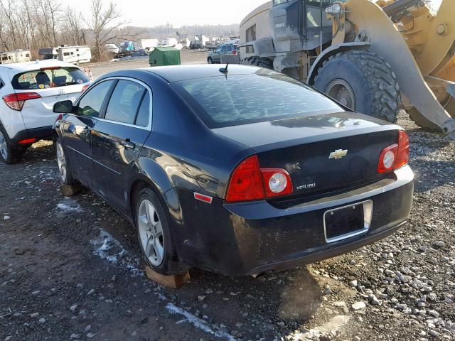 1G1ZB5EB3AF192885 - 2010 CHEVROLET MALIBU LS BLACK photo 3