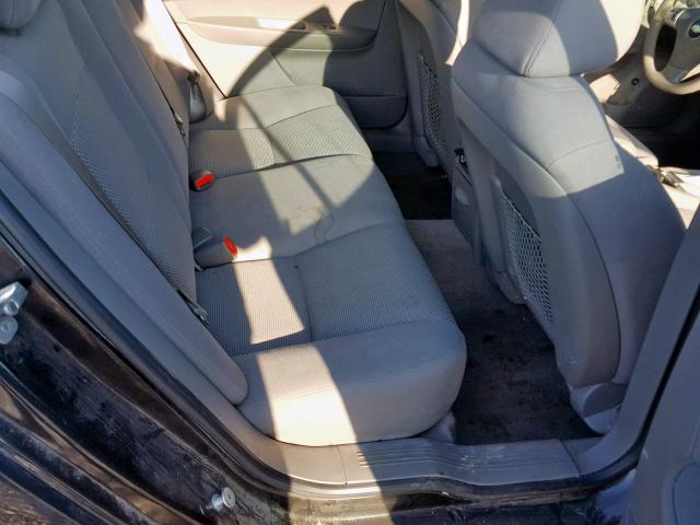 1G1ZB5EB3AF192885 - 2010 CHEVROLET MALIBU LS BLACK photo 6