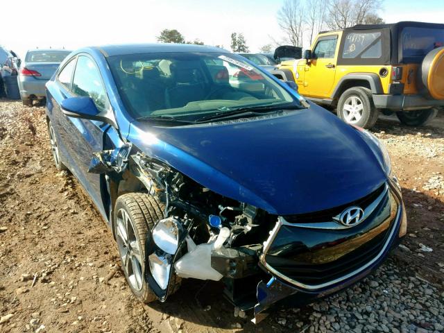 KMHDH6AE6DU018116 - 2013 HYUNDAI ELANTRA CO BLUE photo 1