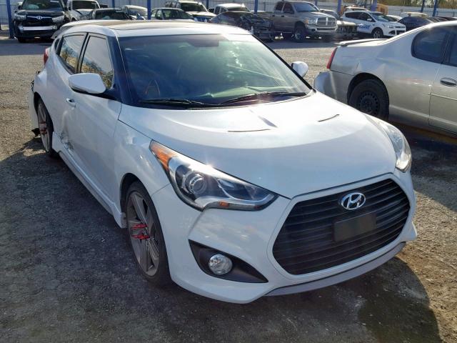 KMHTC6AE0DU127116 - 2013 HYUNDAI VELOSTER T WHITE photo 1