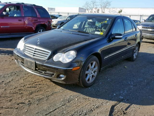 WDBRF92H97F932782 - 2007 MERCEDES-BENZ C 280 4MAT BLACK photo 2