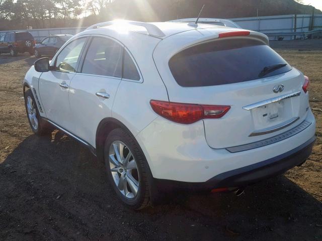 JN8AS1MW1CM155046 - 2012 INFINITI FX35 WHITE photo 3