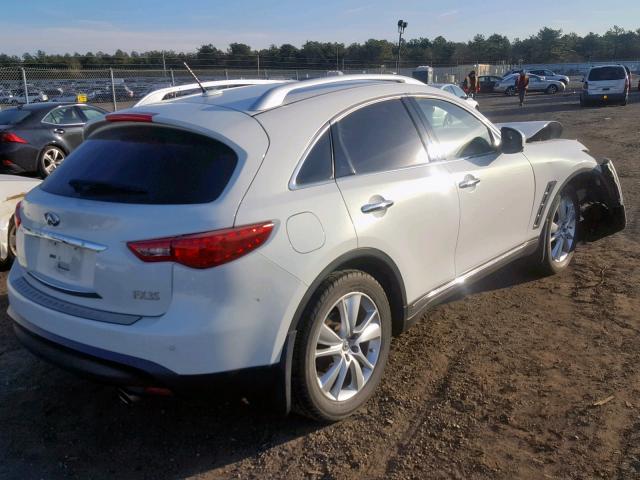 JN8AS1MW1CM155046 - 2012 INFINITI FX35 WHITE photo 4