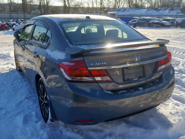 19XFB2F92DE210179 - 2013 HONDA CIVIC EXL GRAY photo 3