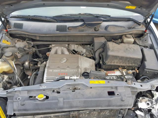 JTJHF10U810208510 - 2001 LEXUS RX 300 GRAY photo 7