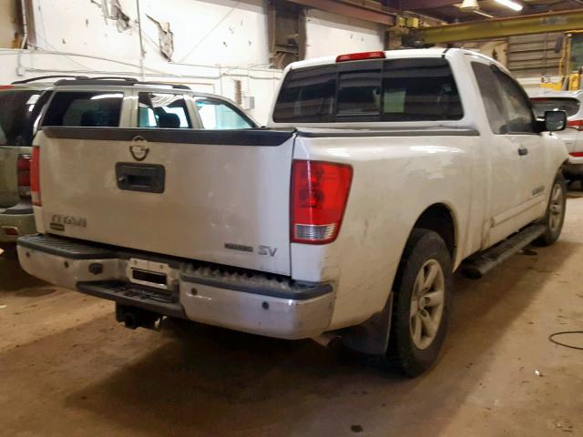 1N6BA0CA8EN508007 - 2014 NISSAN TITAN S WHITE photo 4