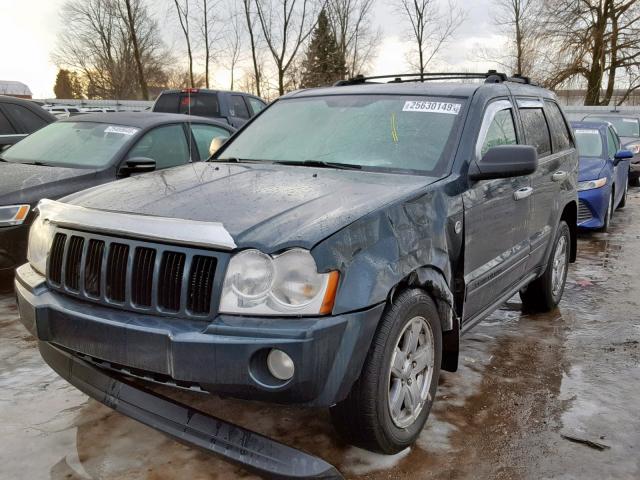 1J4HR48N85C517305 - 2005 JEEP GRAND CHER BLUE photo 2