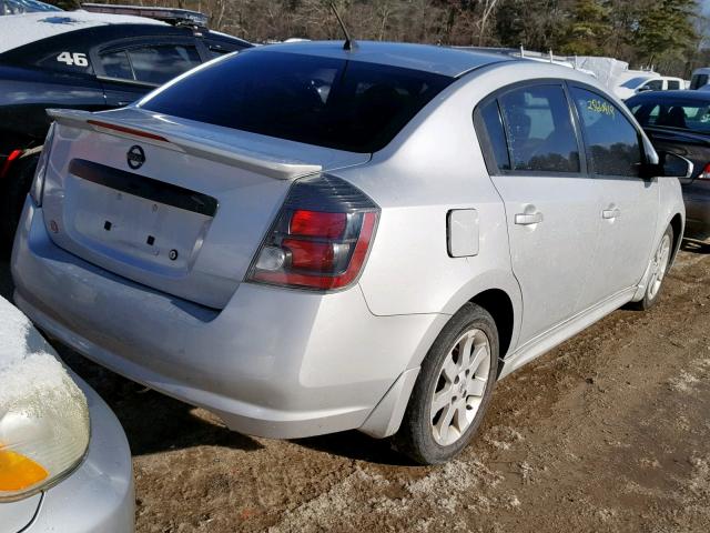 3N1AB6AP7AL677759 - 2010 NISSAN SENTRA 2.0 SILVER photo 4