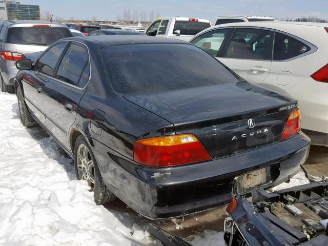 19UUA5667YA801605 - 2000 ACURA 3.2TL BLACK photo 3