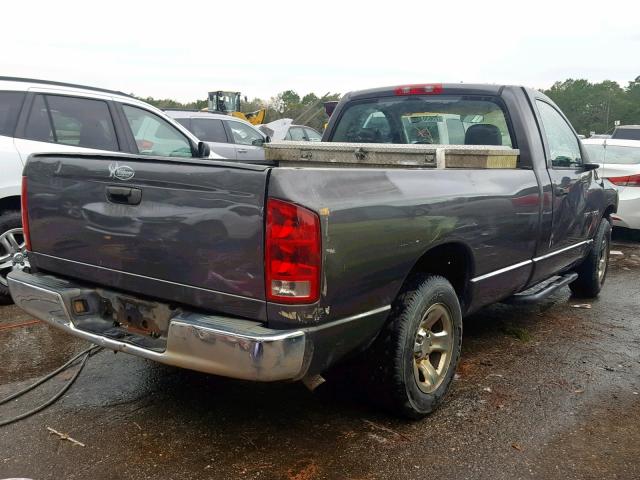 1D7HA16K24J114196 - 2004 DODGE RAM 1500 S GRAY photo 4