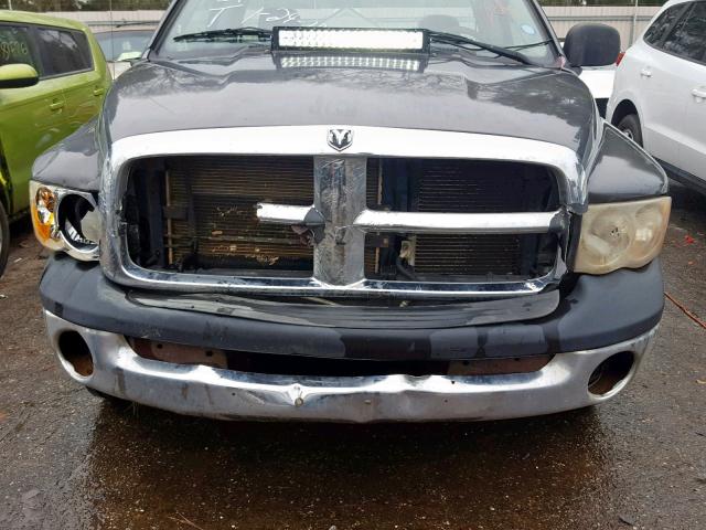 1D7HA16K24J114196 - 2004 DODGE RAM 1500 S GRAY photo 9