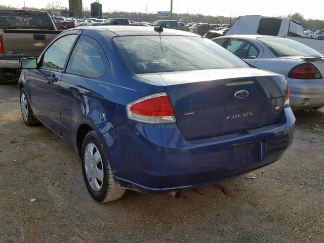 1FAHP32N78W158343 - 2008 FORD FOCUS S/SE BLUE photo 3