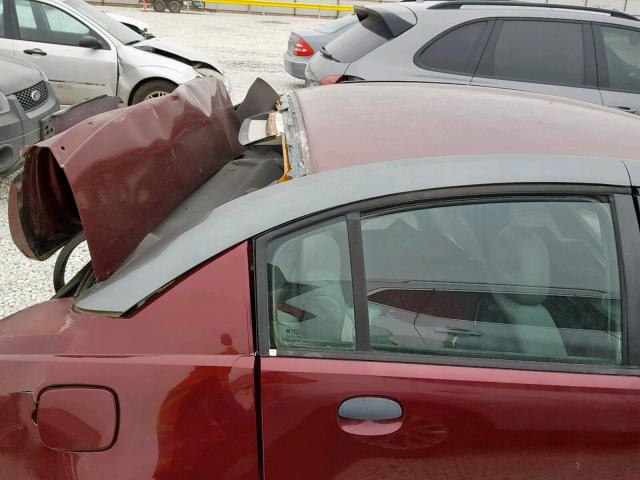 1G8AG52F23Z141855 - 2003 SATURN ION LEVEL MAROON photo 10