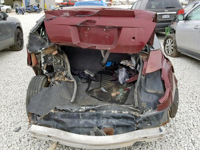 1G8AG52F23Z141855 - 2003 SATURN ION LEVEL MAROON photo 9