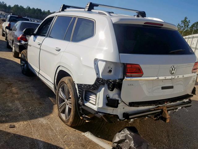 1V2SR2CA2JC594202 - 2018 VOLKSWAGEN ATLAS SEL WHITE photo 3