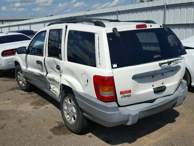 1J4GX48S61C502285 - 2001 JEEP GRAND CHER WHITE photo 3