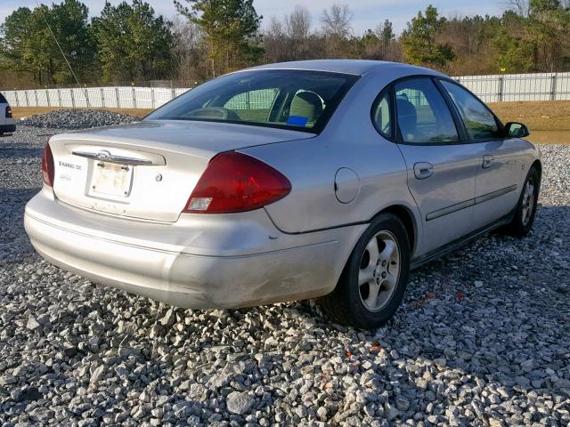 1FAFP55S5YA183839 - 2000 FORD TAURUS SES SILVER photo 4