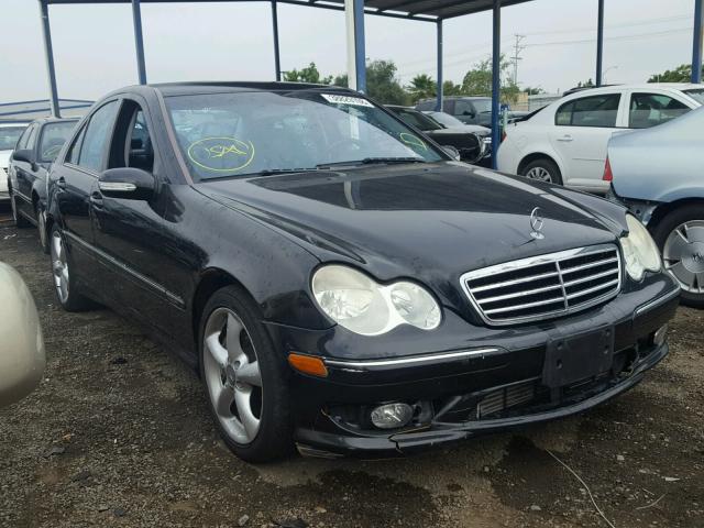 WDBRF40J65F584915 - 2005 MERCEDES-BENZ C 230K SPO BLACK photo 1