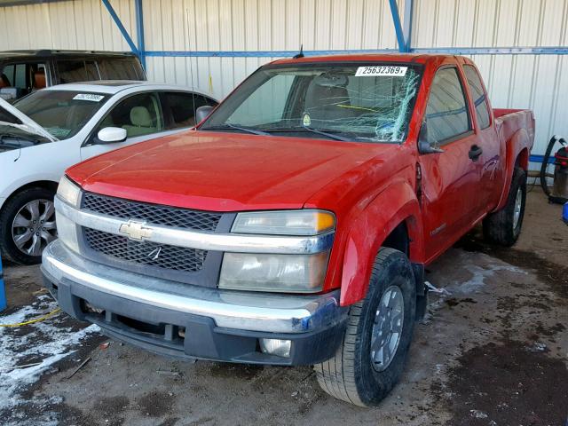 1GCDT196958228772 - 2005 CHEVROLET COLORADO RED photo 2