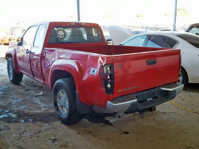 1GCDT196958228772 - 2005 CHEVROLET COLORADO RED photo 3