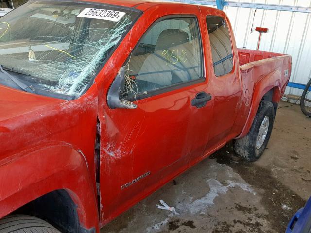 1GCDT196958228772 - 2005 CHEVROLET COLORADO RED photo 9