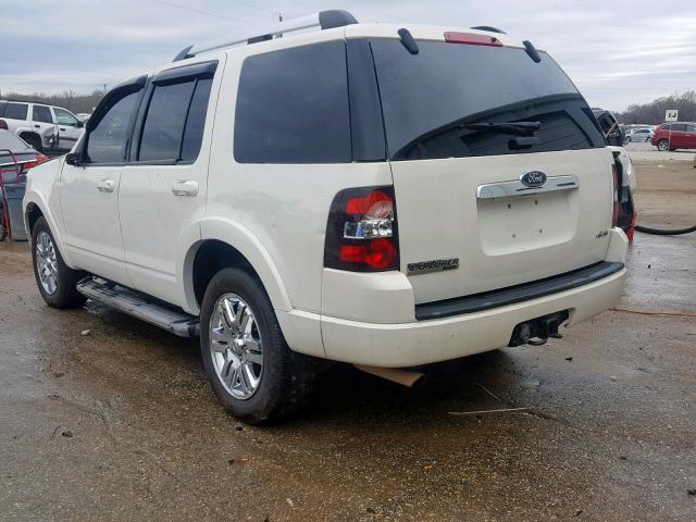 1FMEU75E78UA50952 - 2008 FORD EXPLORER L WHITE photo 3