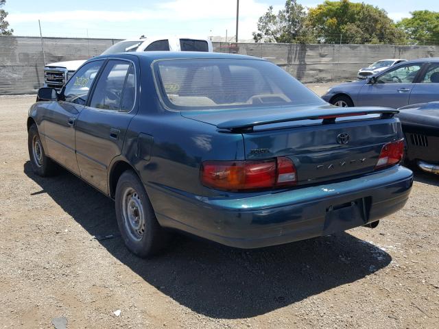 JT2BG12K6T0348570 - 1996 TOYOTA CAMRY DX GREEN photo 3