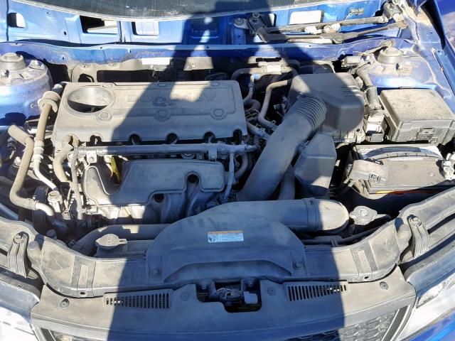 KNAFU6A24C5480484 - 2012 KIA FORTE EX BLUE photo 7