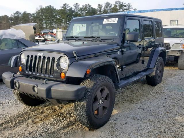 1J8GA59147L194313 - 2007 JEEP WRANGLER S BLACK photo 2