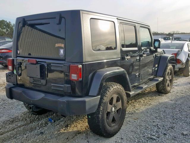 1J8GA59147L194313 - 2007 JEEP WRANGLER S BLACK photo 4