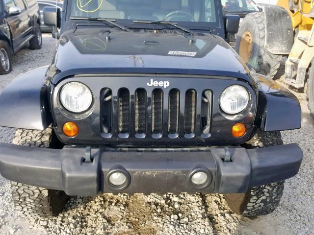 1J8GA59147L194313 - 2007 JEEP WRANGLER S BLACK photo 9