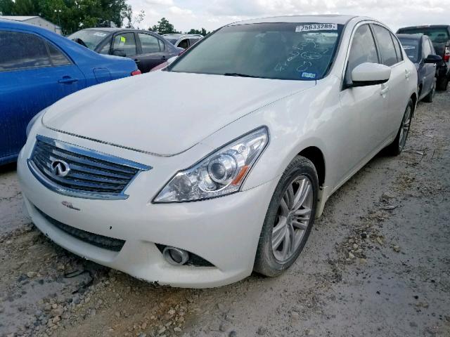 JN1CV6AP3CM628857 - 2012 INFINITI G37 BASE WHITE photo 2