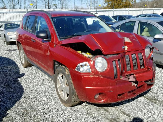 1J8FT47058D580289 - 2008 JEEP COMPASS SP RED photo 1