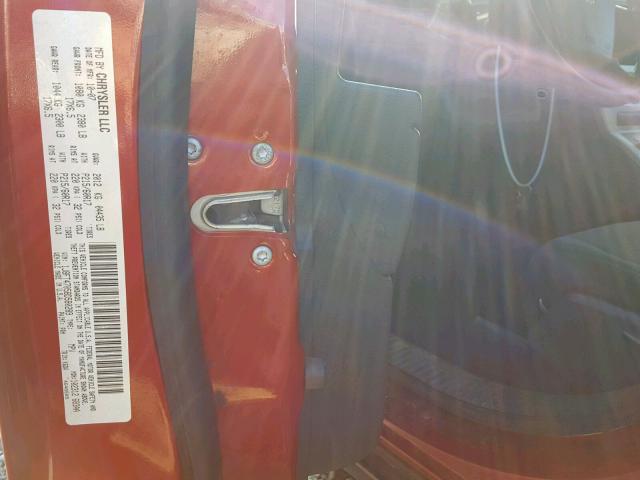 1J8FT47058D580289 - 2008 JEEP COMPASS SP RED photo 10