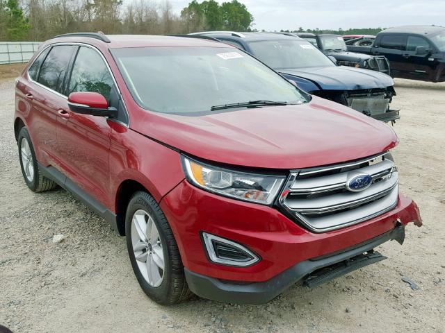 2FMPK3J84JBB72445 - 2018 FORD EDGE SEL MAROON photo 1