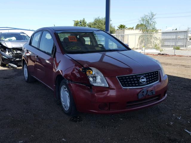 3N1AB61E98L698721 - 2008 NISSAN SENTRA 2.0 MAROON photo 1