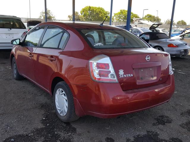 3N1AB61E98L698721 - 2008 NISSAN SENTRA 2.0 MAROON photo 3