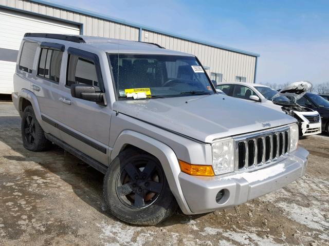 1J8HG48K77C562782 - 2007 JEEP COMMANDER SILVER photo 1