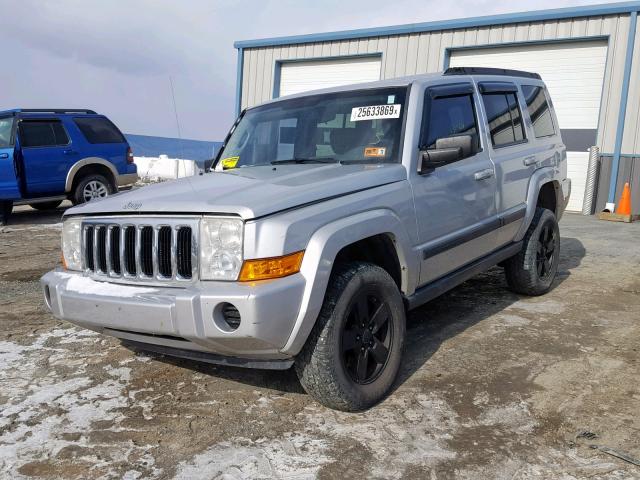 1J8HG48K77C562782 - 2007 JEEP COMMANDER SILVER photo 2