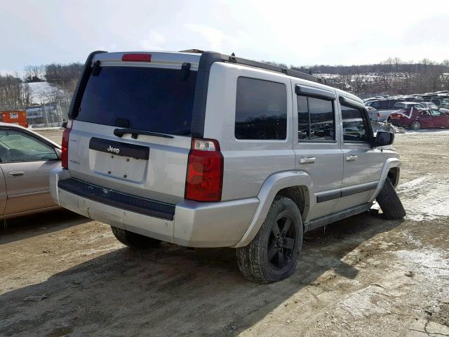 1J8HG48K77C562782 - 2007 JEEP COMMANDER SILVER photo 4
