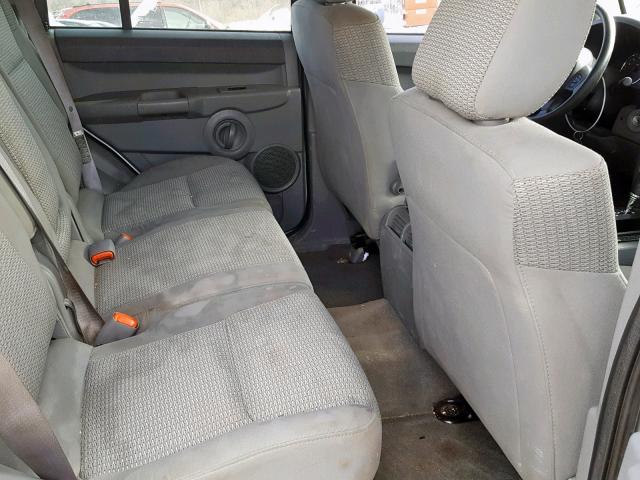 1J8HG48K77C562782 - 2007 JEEP COMMANDER SILVER photo 6