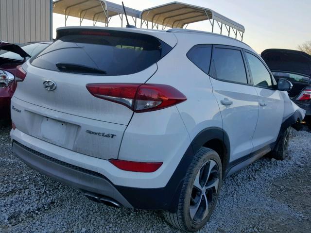 KM8J33A25HU363309 - 2017 HYUNDAI TUCSON LIM WHITE photo 4