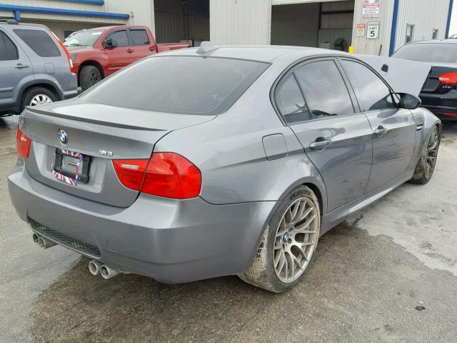 WBSPM9C53BE202778 - 2011 BMW M3 GRAY photo 4