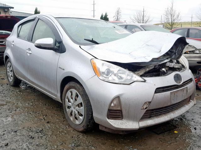 JTDKDTB3XD1056419 - 2013 TOYOTA PRIUS C SILVER photo 1