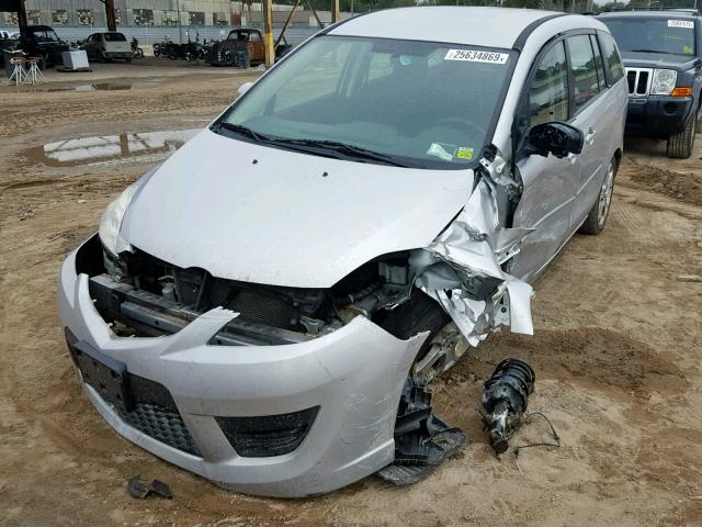 JM1CR29L580303623 - 2008 MAZDA 5 SILVER photo 2