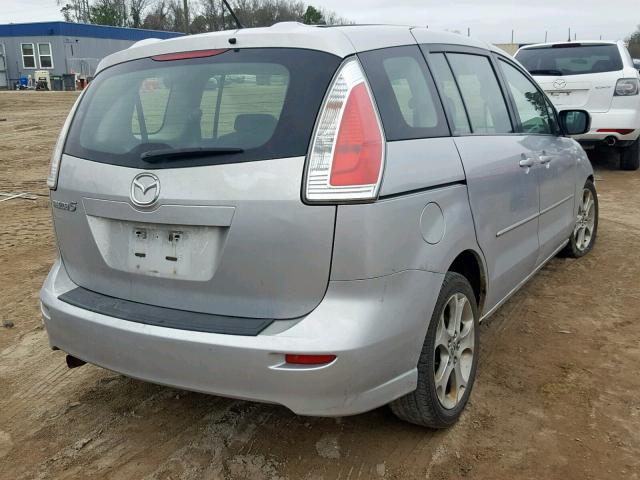 JM1CR29L580303623 - 2008 MAZDA 5 SILVER photo 4