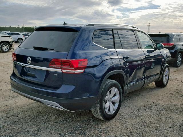 1V2CR2CA2JC511114 - 2018 VOLKSWAGEN ATLAS SE BLUE photo 4