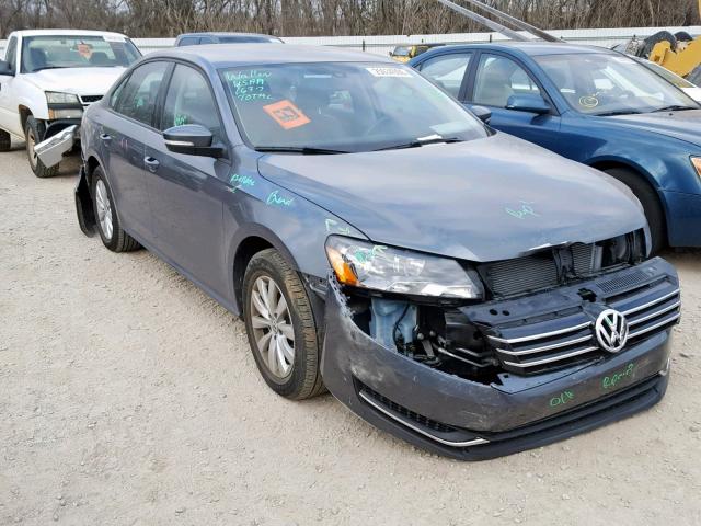 1VWAH7A33DC140379 - 2013 VOLKSWAGEN PASSAT S CHARCOAL photo 1