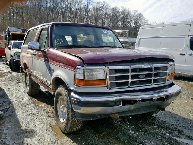 1FMEU15HXTLB76471 - 1996 FORD BRONCO U10 BURGUNDY photo 1